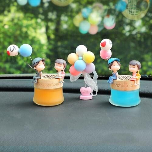 Cute couple dolls car perfume ornaments car accessories girls interior decoration home desktop decoration couple gifts for girls
