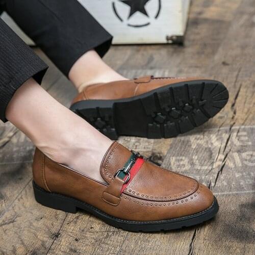 Mens Shoes Casual Shoes Men Fashion Dress For Leather Loafers Piergitar Trend Moccasins Man Luxury Shoe Formal