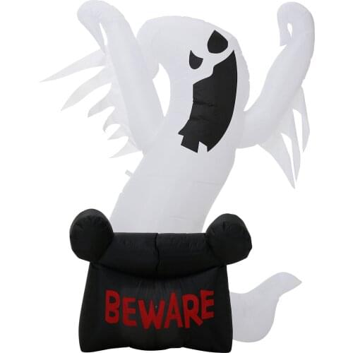 Halloween Inflatable Luminous Hanging Ghost White Ghost Horror Atmosphere Decoration Props Halloween Home Door Garden Superbly
