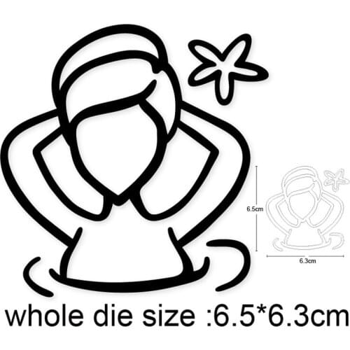 2020 new Craft dies Star Clip Girl Woman Metal Cutting Dies Stencils for DIY Scrapbooking dies Embossing Album Paper Card Making
