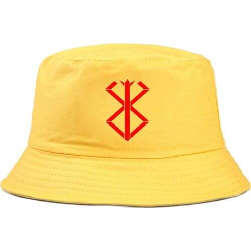 New BERSERK Printing Bucket Hats For Women Men Cap Outdoor Sports sun protection Unisex Cap