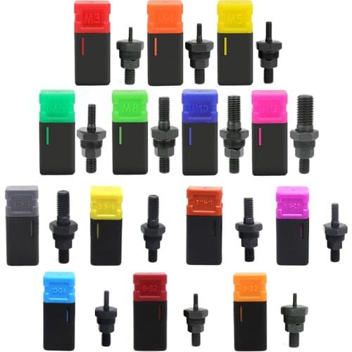 HIFESON M3-M12 6-32 8-32 10-24 1/4-20 5/16-18 3/8-16 1/2-13 Riveter Gun Part Threaded Mandrel for Hand Nut Rivet Guns Tool