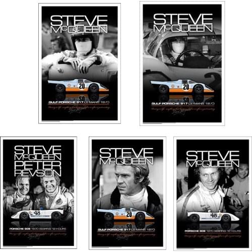 24 Hours Of Le Mans Poster On Canvas Poster Nordic Painting Wall Art Picture For Living Room Home Decor Nordic Frameless