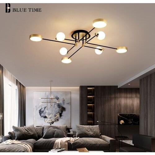 Led Ceiling Light Modern 110v 220v Ceiling Lamp For Living Room Bedroom Dining Room Restaurant Kitchen Indoor Lustre Gold Frame