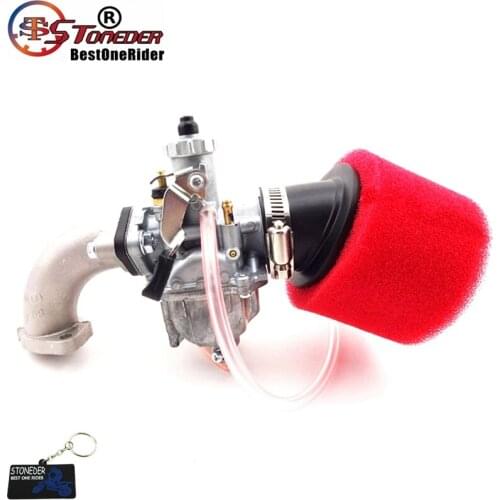 STONEDER Mikuni VM22 26mm Carburetor 38mm Air Filter 25mm Manifold Intake For 110cc 125cc 140cc Engine Pit Bike