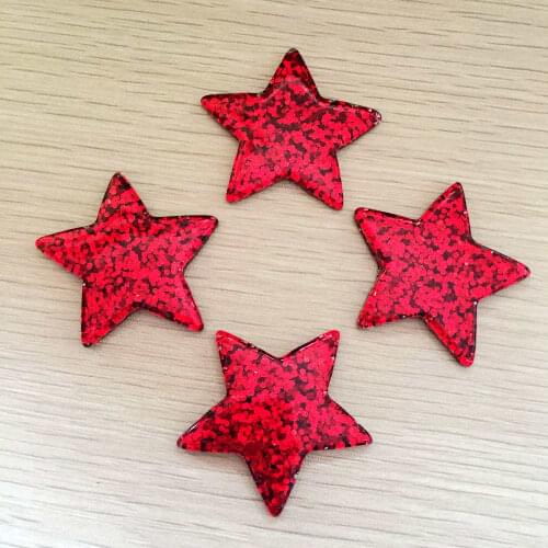 Glitters star Rhinestone Resin Rhinestone Stones Crystal For DIY Clothes Dress Crafts 8pcs 36mm -B21