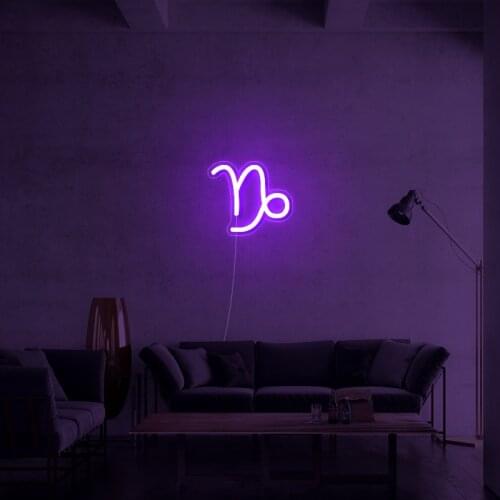 Capricorn Constellation Custom Neon Sign Led Light For Wedding Party Birthday Decor Room Home Decor Bar Hotel Business Logo