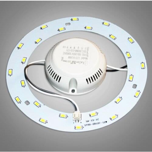 12W 18W LED Ceiling Light 24W Retrofit Fluorescent CFL Lamp Emergency Replace PCB Kit LED Ring Tube Lamp with Driver + Magnet