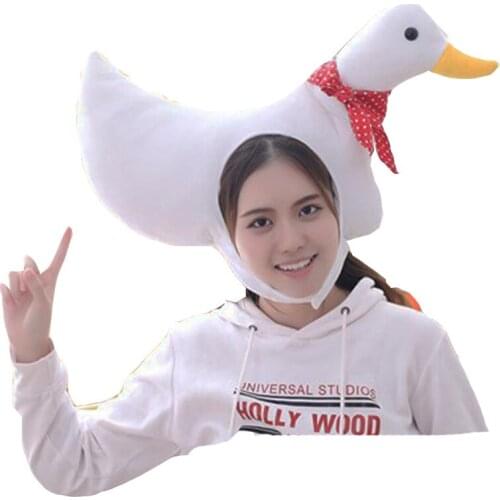 Duck headgear hat plush toy hat stuffed toy cap