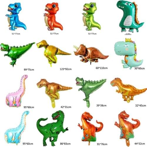4D Cartoon Dinosaur Aluminum Foil Balloon Party Wedding Party Paradise Park Ceremony Childrens toys baby bath dinosaur theme