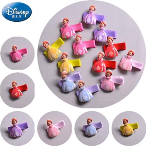 6PCS New Disney headdress Sufia hairpin bow tie headdress gauze mesh doll Sufia hairdressing Girl Gift