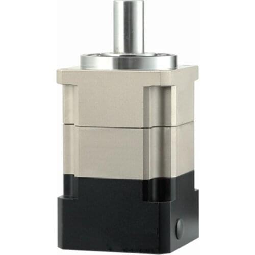 Helical gear planetary gearbox reducer 5 arcmin ratio 15:1 to 100:1 for 60mm 200w 400w AC servo motor input shaft 14mm
