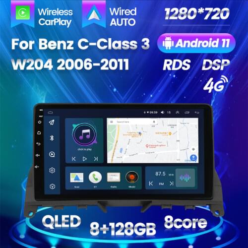 2.5D IPS screen Android car Audio GPS player For Mercedes Benz C Class 3 W204 S204 2006 - 2011 Car radio naviagtion head unit