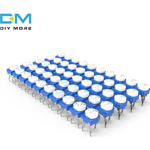 20PCS Variable Resistor 100R 200R 500R 1K 2K 2.2K 3K 5K 10K 20K 50K 100K 500K 1M Ohm RM-065 RM065 Trimpot Trimmer Potentiometer
