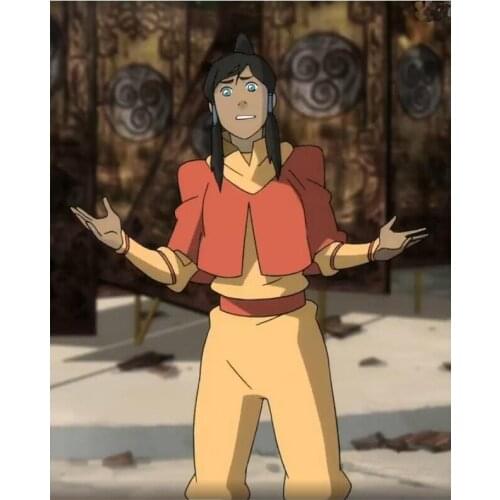 Avatar: The Legend of Korra Korra Cosplay Costume Wig Free Shipping Custom Made for Halloween and Christmas