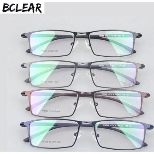 BCLEAR Hot new arrival alloy optical frame eyeglasses business men spectacle frame for myopia presbyopia full frame 9068