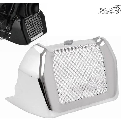 Chrome Motorcycle Oil Cooler Outer Cover Case For Harley Street Glide Road King FLHR FLHRC FLHX FLHXS FLTRX FLTRXS 2017-UP