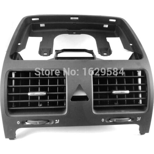 Black Front Dash Central Air Outlet Vent For MKV 1K0 819 728 F 1QB , 1K0 819 728F , 1K0819728F