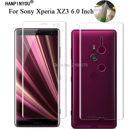 For Sony Xperia XZ3 6.0“ Clear TPU / Matte Anti-Fingerprints Hydrogel Full Cover Soft Screen Protector Skin Film (Not Glass)