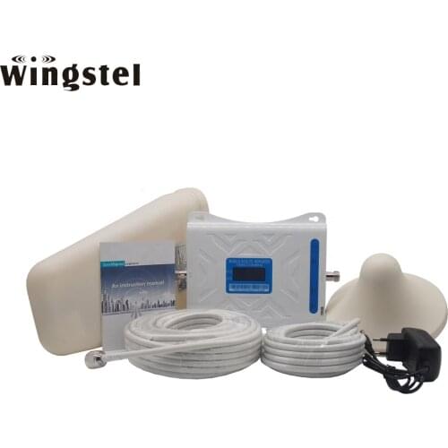 JIO Network Dual band 2g 3g 4g LTE 1800 2300MHz mobile signal booster signal repeater with Antenna