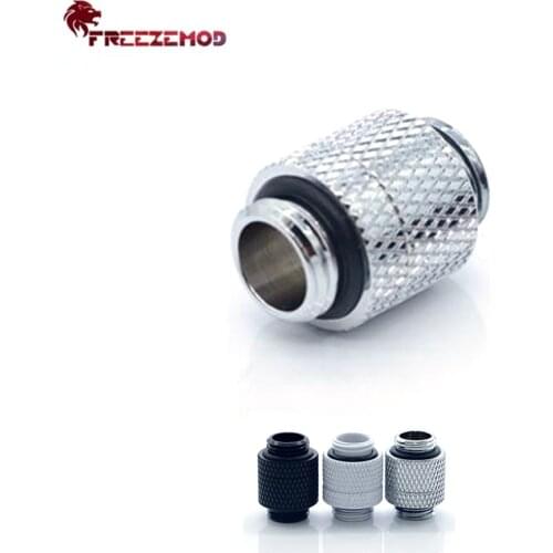 FREEZEMOD HDS-XZ14 Double Male 360 Degree Rotate Adapter Fitting Dual G1/4" Thread Connection External MOD PC Water Cooler