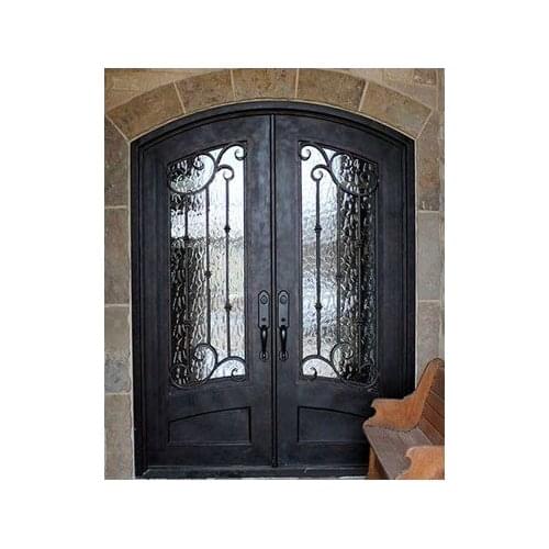 2021 Hench Hotsale Export USA ,Australia Wrought Iron Front Door Double Doors Style Hc-id91