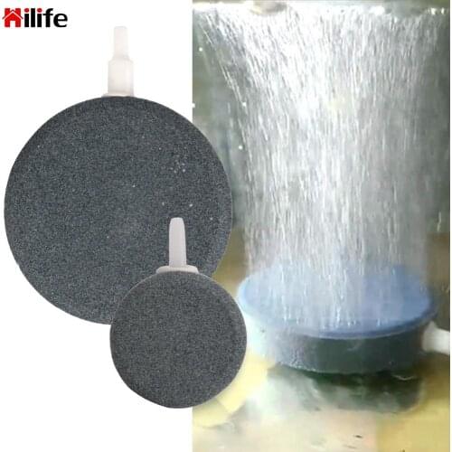 Aquarium Hydroponic Oxygen Plate 40/80mm Bubble Stone Aerator Mini Air Pump Accessories Fish Tank Pump Increasing Air Bubble