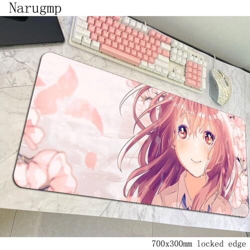 Koe No Katachi mousepad High quality gaming mouse pad 700x300x3mm pc computer gamer mat HD print laptop desk protector pads
