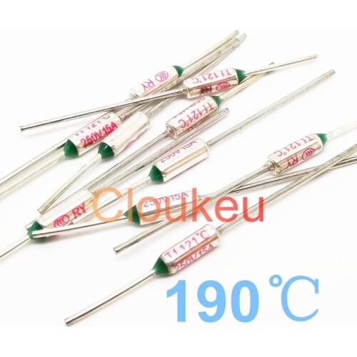 RY Tf 190C 250V10A Metal temperature fuse 190 Centigrade
