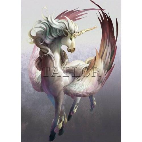 5d diamond painting kit set complet cuadros full square embroidery dirll drawing mosaic Cross stitch horse unicorn landscape art