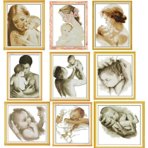 Angels and Love Chinese Counted Cross Stitch Patterns Kits For Embroidery DIY Needlework Sets 14CT 11CT DMC Cross-stitch Crafts