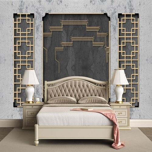 Custom Mural Wallpaper Modern Minimalist Metal Window Building Tv Background Wall Painting