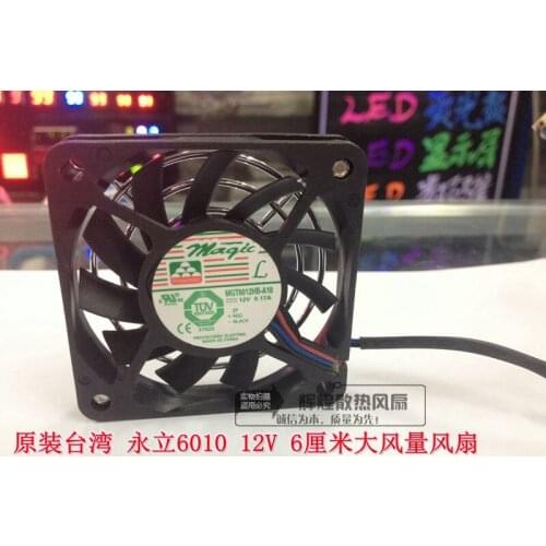 NEW FOR MAGIC Protechnic MGT6012HB-A10 6CM 6010 12V 0.17A cooling fan