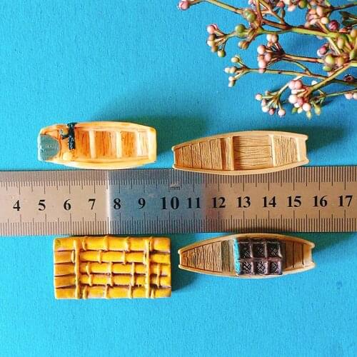 Wholesale~10Pcs/sailing boat/doll house//miniatures/cute/fairy garden gnome/moss terrarium decor/crafts/bonsai/diy supplies