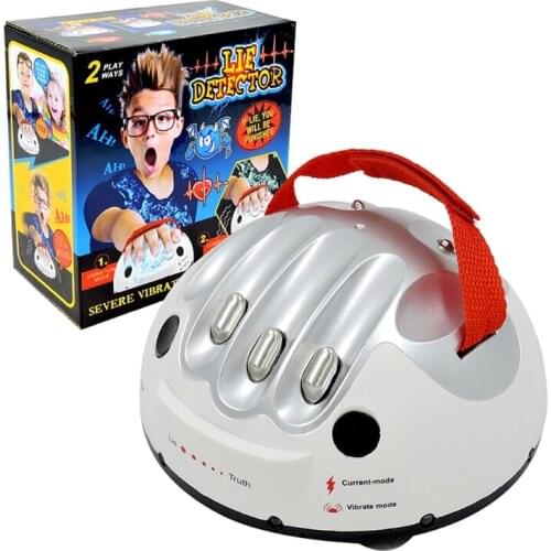 P31C Adjustable Polygraph Tricky Funny Test Device, Micro Electric Shock Lie Detector for Practical Jokes or Dare Game Party