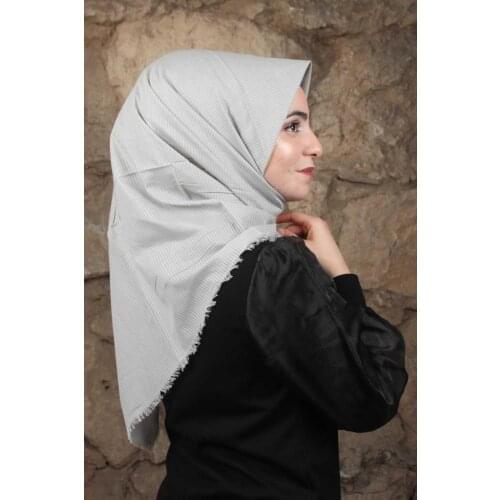 POLOİST SOLID COLOR LAVA SQUARE COTTON SCARF-DESEN-01-RENK-24