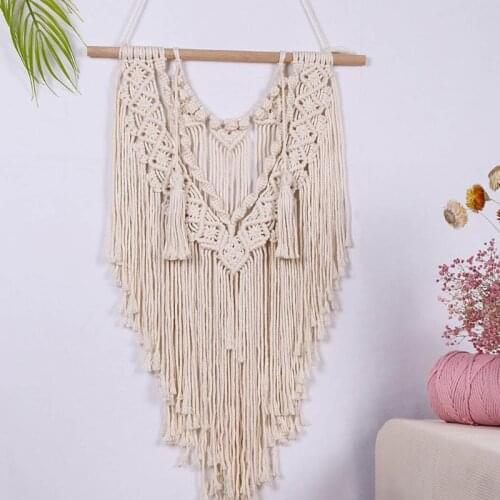 Handwoven Macrame Wall Hanging Tapestry Boho Chic Bohemian Woven Home Decoration