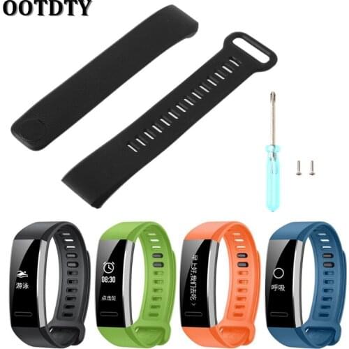 OOTDTY Silicone Replacement Band Wrist Strap For Huawei Band 2/Band 2 pro Smart Watch