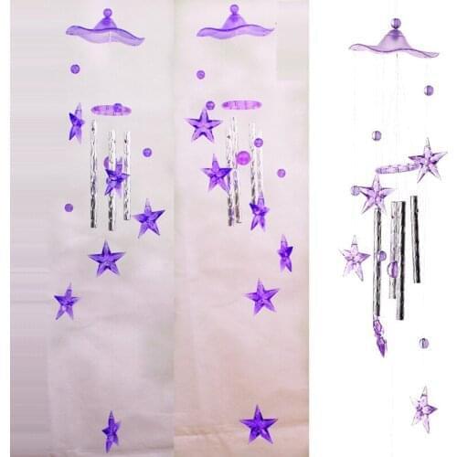 Cute Metal Tubes Bell Wind Chimes Garden Outdoor Yard Hanging Home Decor Home Baby Bed Window Bedroom Decor Creative Gift