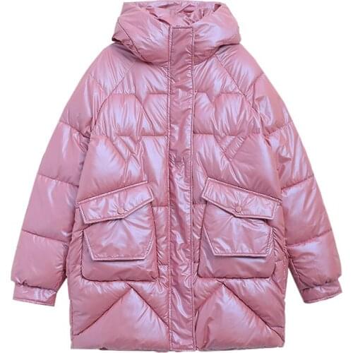 Women Coats and Jackets Winter Hooded Warm Parkas Famale Thicken Pink Jacket for Woman Korean Clothes Haquetas Para Mujer SQQ240