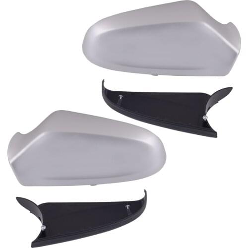 1Pair ABS 28.7 x 13.7 cm Side Wing Rearview Mirror Cover & Lower Fit For Vauxhall Opel Astra H MK5 2004 2005 2006 2007 2008 2009