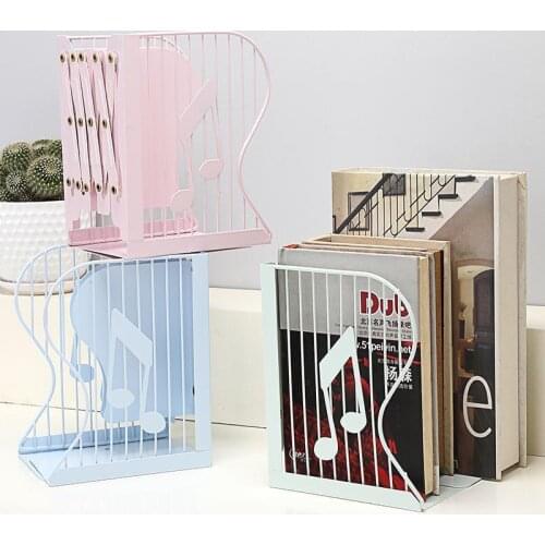 1PC Creative Cactus Cat Grid Metal Adjustable Reading Book Bookends Stand Holder Bookshelf Document Magazine Organizer Holder