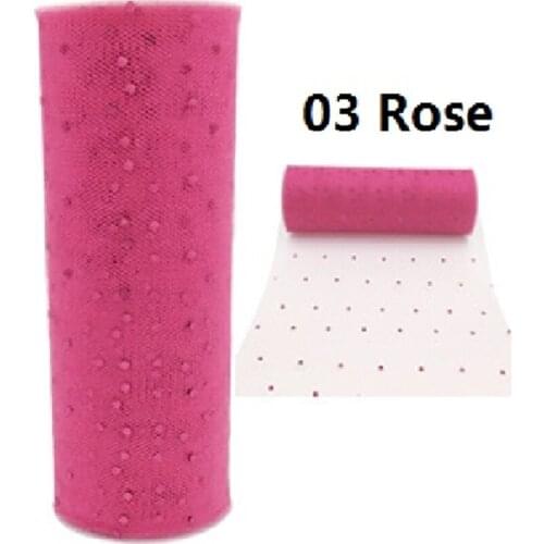 10Yard 15cm Rose Tissue Tulle Roll Wedding Decoration Roll Spool Craft Tulle Fabric Tutu Dress DIY Christmas New Year Decoration