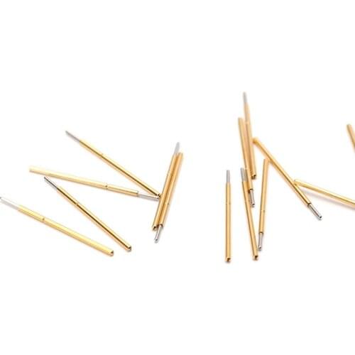 100/Bag P035-J New Durable Test Needle Safety Probe Metal Test Needle Casing Probe Casing Length Degree 12.50mm Dia 0.35mm