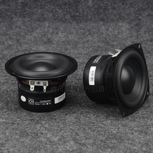 2pc 4inch 4ohm 8ohm 40W Horn Audio Stereo Speakers Woofer Subwoofer Bass