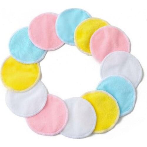 200pcs Bamboo Fiber Makeup Remover Pads Washable Rounds Cleansing Facial Cotton Make Up Removal Pads Tool