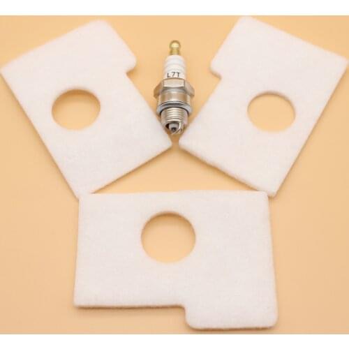 3X Air Filter & L7T Spark Plug For Stihl Chainsaw 017 018 MS180 MS170 MS 170 180 Replce 1130 124 0800 / 11301240800