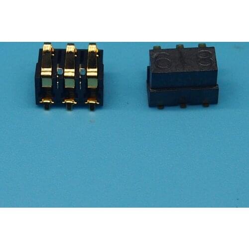 50pcs/lot Mobile phone 3pin 68 battery connector 6*8 battery holder socket connectors