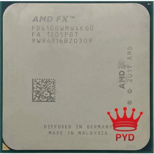 AMD FX-Series FX4100 FX-4100 FX 4100 3.6 GHz Quad-Core CPU Processor FD4100WMW4KGU Socket AM3