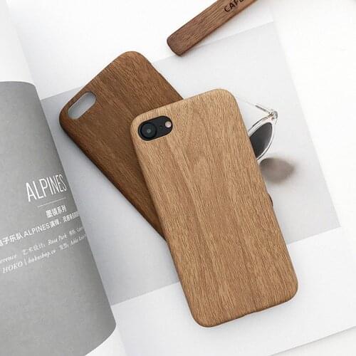 GIMFUN Luxury Wood Grain Phone Case for iPhone 11 12 Mini Pro Max XS Max X XR 7 8 Plus SE 2020 Retro Cover Soft PU Back Cover
